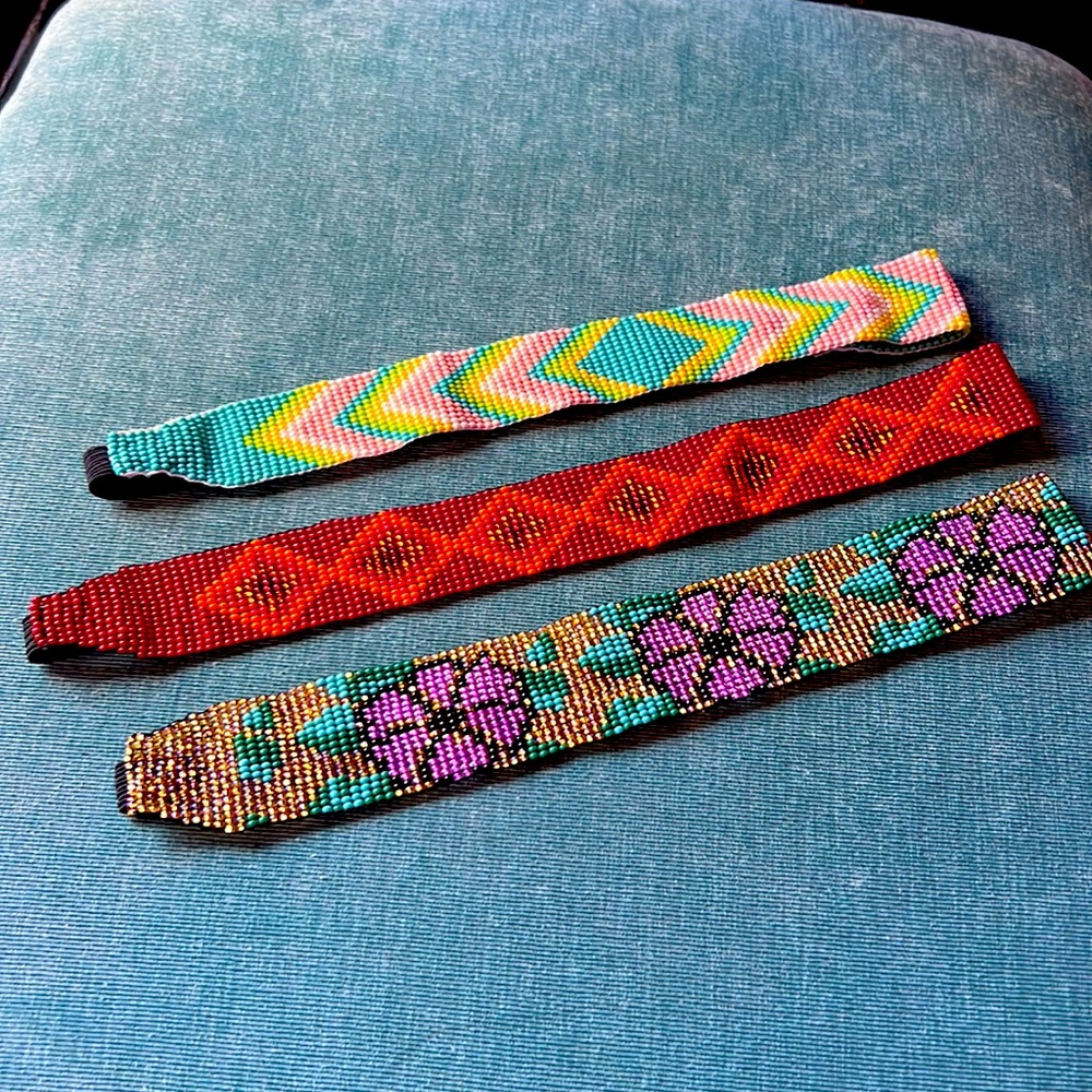 NWT Hand-beaded Headbands